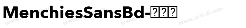 MenchiesSansBd字体转换