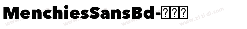 MenchiesSansBd字体转换