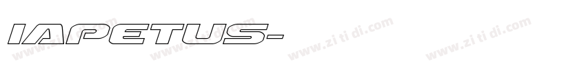 iapetus字体转换