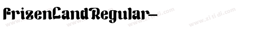 FrizenLandRegular字体转换