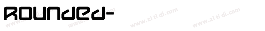 Rounded字体转换
