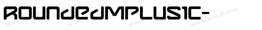 RoundedMplus1c字体转换