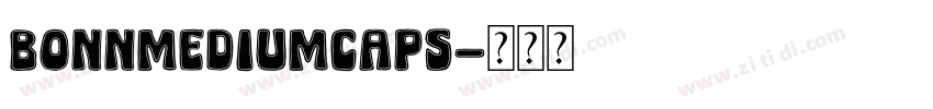 BonnMediumCaps字体转换