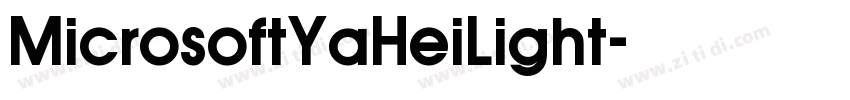 MicrosoftYaHeiLight字体转换
