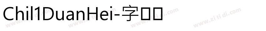 Chil1DuanHei字体转换