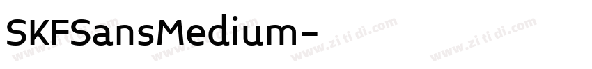 SKFSansMedium字体转换