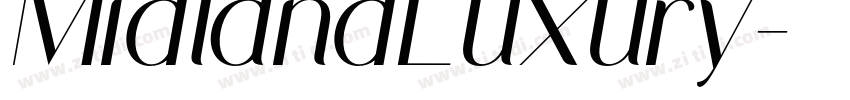 MidlandLuxury字体转换