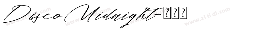 DiscoMidnight字体转换