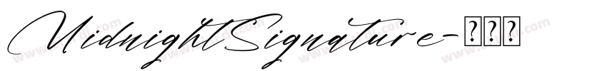MidnightSignature字体转换