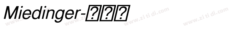 Miedinger字体转换