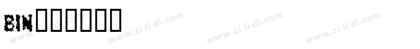 bin字体字体转换