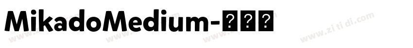 MikadoMedium字体转换