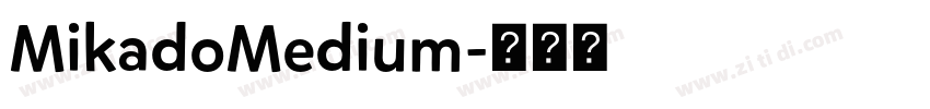 MikadoMedium字体转换