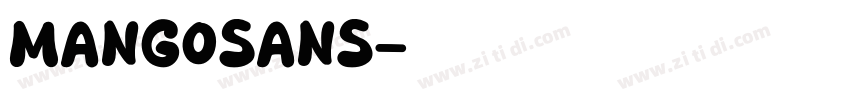 MangoSans字体转换