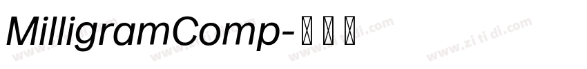 MilligramComp字体转换
