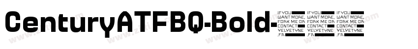 CenturyATFBQ-Bold字体转换