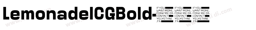 LemonadeICGBold字体转换