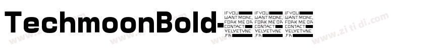 TechmoonBold字体转换