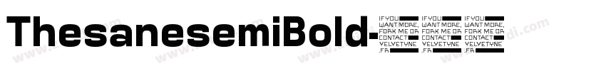 ThesanesemiBold字体转换