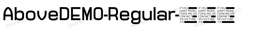 AboveDEMO-Regular字体转换