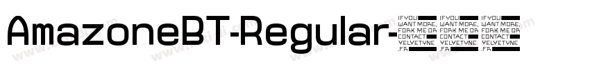AmazoneBT-Regular字体转换