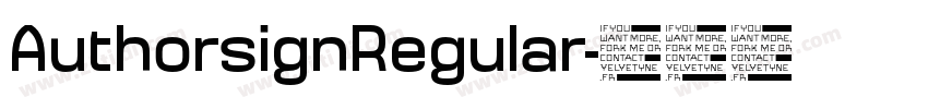 AuthorsignRegular字体转换