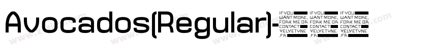 Avocados(Regular)字体转换
