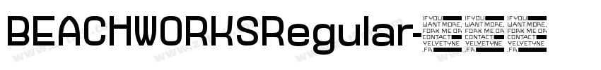 BEACHWORKSRegular字体转换