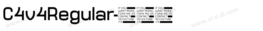 C4v4Regular字体转换