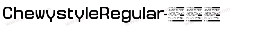 ChewystyleRegular字体转换