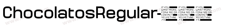 ChocolatosRegular字体转换