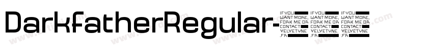 DarkfatherRegular字体转换