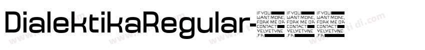 DialektikaRegular字体转换