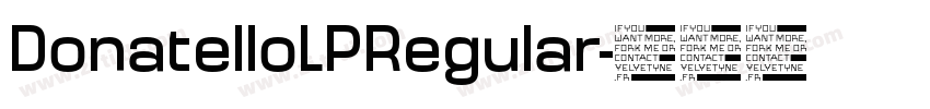 DonatelloLPRegular字体转换