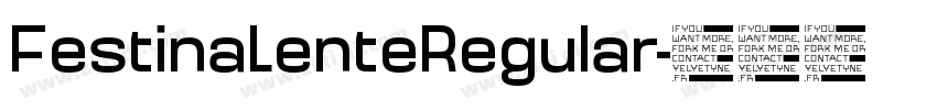 FestinaLenteRegular字体转换