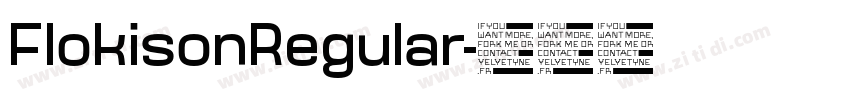 FlokisonRegular字体转换