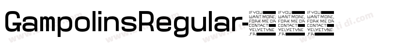 GampolinsRegular字体转换