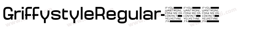 GriffystyleRegular字体转换