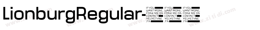 LionburgRegular字体转换