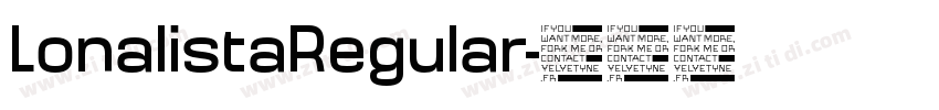 LonalistaRegular字体转换