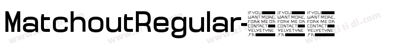 MatchoutRegular字体转换