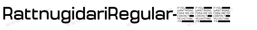 RattnugidariRegular字体转换