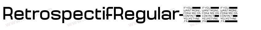 RetrospectifRegular字体转换