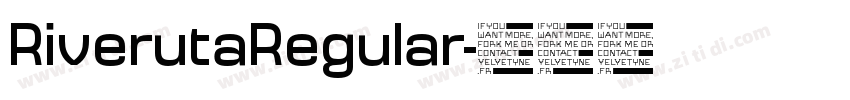 RiverutaRegular字体转换