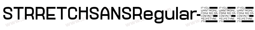 STRRETCHSANSRegular字体转换