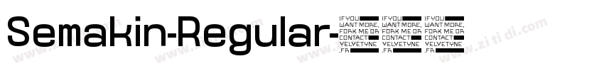 Semakin-Regular字体转换