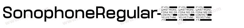 SonophoneRegular字体转换