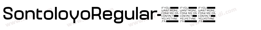 SontoloyoRegular字体转换