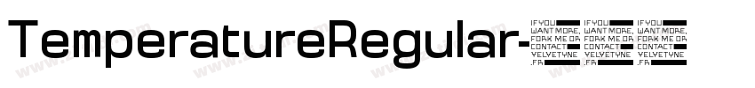 TemperatureRegular字体转换
