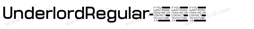UnderlordRegular字体转换